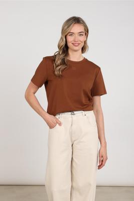 NUKUS T-Shirt Luna | Espresso
