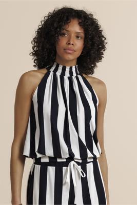 Studio Anneloes Jantje stripe top 14430 Zwart-Ecru