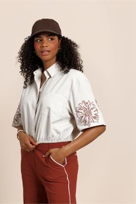 Studio Anneloes Noleste poplin blouse 14042 Wit