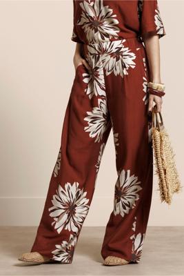 Studio Anneloes Bruce flower trousers 14071 Rust