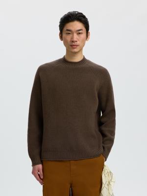 Selected Homme Wollen Trui 16101885 Bruin