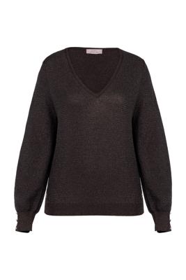Studio Anneloes Nika structure pullover 13601 Espresso