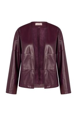 Studio Anneloes Vero faux leather jacket