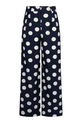 Studio Anneloes Scout polkadot trousers 13492 Darkblue-Kit
