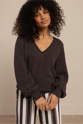 Studio Anneloes Nika structure pullover 13601 Espresso