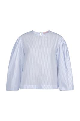 Studio Anneloes Florence stripe top 13583 Light Blue - Off-white