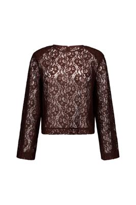 Studio Anneloes Amaya lace top 13757 Espresso