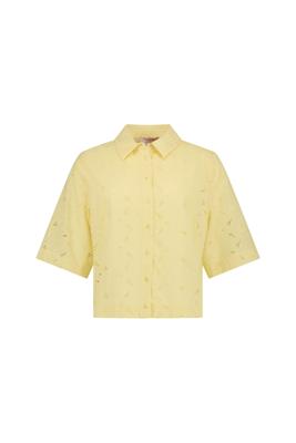 Studio Anneloes Nyra broderie blouse 13870 Butter Yellow