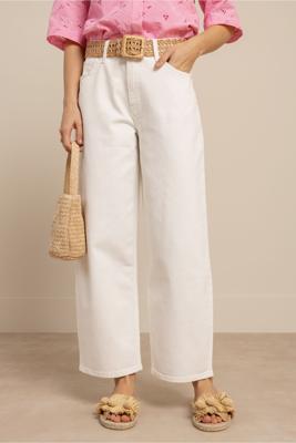 Studio Anneloes Babet denim trousers 13922 Off-white