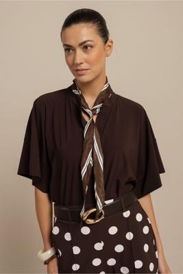Studio Anneloes Laureen blouse 13930 Espresso