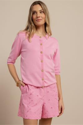 Studio Anneloes Jerry sl cardigan 13918 Pop Pink