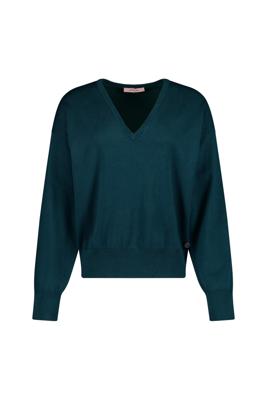 Studio Anneloes Ruth Vneck pullover 14217 Dark Teal