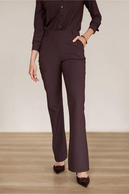 Studio Anneloes Flair bonded trousers 94800 8700 espresso