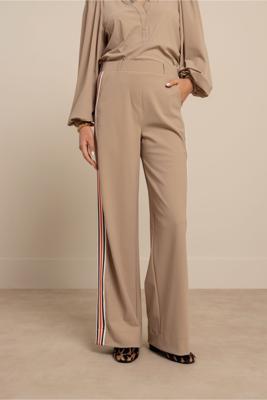 Studio Anneloes Trainer bonded tape trousers 13504 Latte