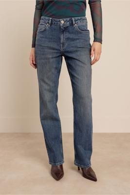 Studio Anneloes Sage straight denim trousers