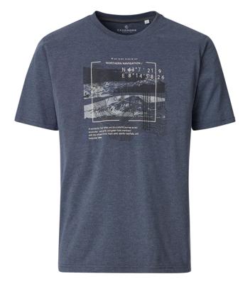 Casamoda T-Shirt 126340111-772 Grijs-blauw