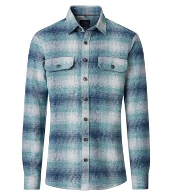 Casamoda Overshirt met ruit patroon 126132140 Blauw