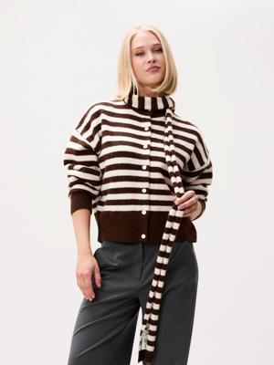 Catwalk Junkie, das/sjaal, bruin streep