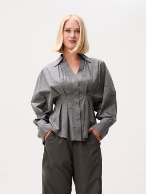 Catwalk Junkie, blouse ruit, groen