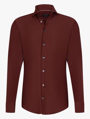 Cavallaro Napoli Compattio Overhemd 110265001 Wine Red