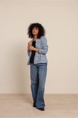 Studio Anneloes Nura tweed jasje 14378 Winter Blue