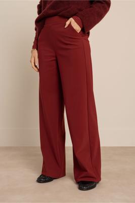 Studio Anneloes Lexie bonded trousers 14291 Red Wine