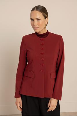 Studio Anneloes Kelsey bonded blazer 14290 Red Wine