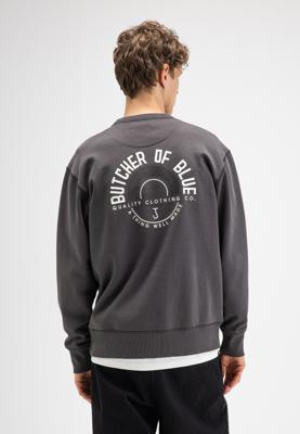 Butcher of Blue Army Circle Crew Sweater M2623016 Donker Graniet