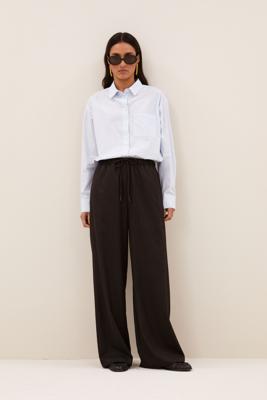 By-Bar Broek pelle pants | brown pinstripe