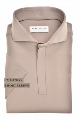 John Miller hyperstretch polo korte mouw 5142677-640 Zand