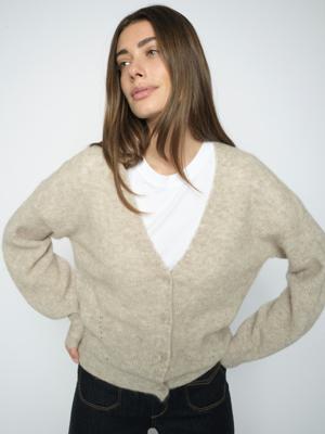 Mos Mosh Thora Gebreid Vest 156830 Grijs