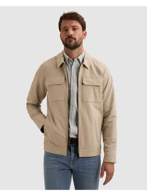 Vanguard, blazer-jas met ritssluiting, zand