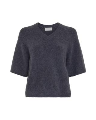 MSCH Copenhagen, trui korte mouw, blauw melange