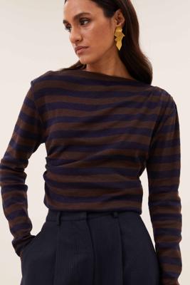 By-Bar Top leya big stripe | coffee bean
