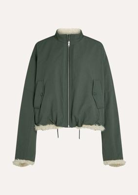 Circle of Trust, jack reversible met teddy, groen