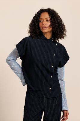 Studio Anneloes Danni gold stripe blouse