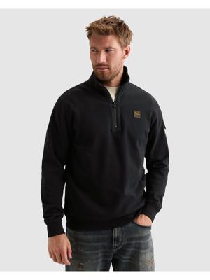 PME-Legend, sweater met halve rits, donkerblauw