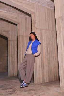 By Bar, broek, taupe/bruin melange