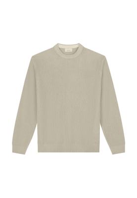 Dstrezzed, trui chenille met ronde hals, zand