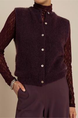 Studio Anneloes Bibi mouwloos vest 14450 Aubergine