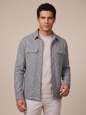 Cavallaro Napoli Felisio Overshirt 123265002 Grijs