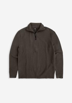 Butcher of Blue Trui Clifden Full Zip M2626105 Mocha Brown