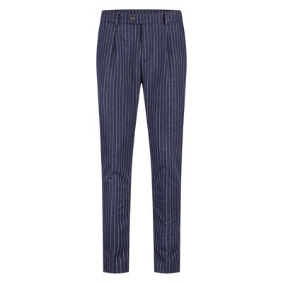 Seven Dials Pantalon Streep SDL25104PE88 Blauw