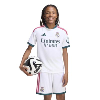 adidas real madrid 26/27 kids home jersey