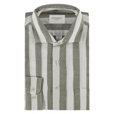 Seven Dials Overhemd SDL25107CU02 Groen 367 olive night