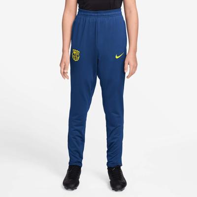 Nike fc barcelona dri‑fit strike trainingsbroek – junior / kids
