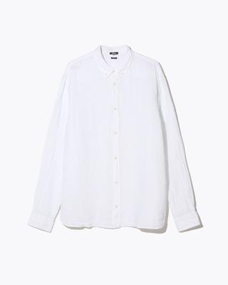 Denham Scissor button down linnen mix Overhemd 01-26-04-40-020 Wit