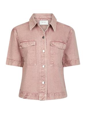 Neo Noir Tiki Solid Shirt | Ash Rose