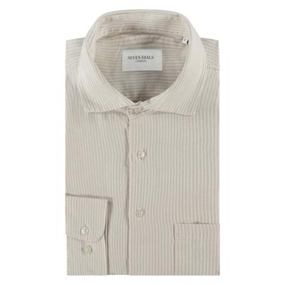 Seven Dials Overhemd SDL25107CU03 Gestreept Beige