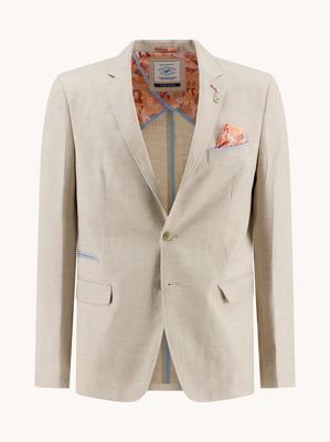 A Fish named Fred Blazer Linnen Look 33.105 Zand